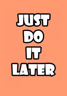 Nome do produtoJust Do It Later