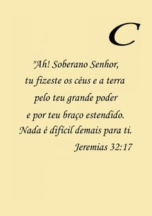 Nome do produtoJEREMIAS 32:17