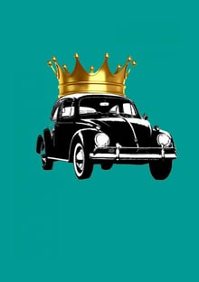 Nome do produtoFusca Rei Coroa Dourada Pequena