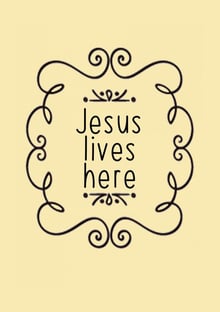 Nome do produtoJesus lives here