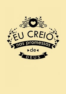 Nome do produtoEu Creio Nas Promessas De DEUS