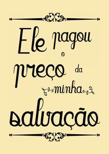 Nome do produtoEle Pagou o Preço da Minha Salvação