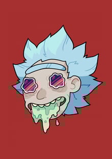 Nome do produtorick (rick and morty) psychedelic