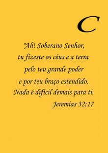 Nome do produtoJEREMIAS 32:17