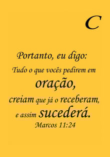 Nome do produtoMARCOS 11:24