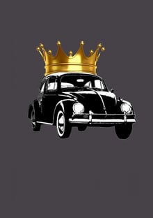 Nome do produtoFusca Rei Coroa Dourada Pequena