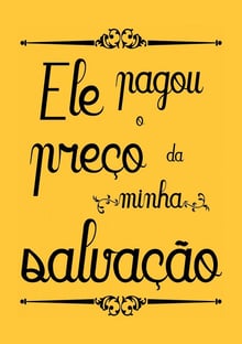 Nome do produtoEle Pagou o Preço da Minha Salvação