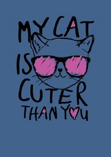 Nome do produto My cat is cuter than you