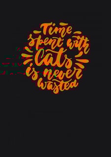 Nome do produto Time spent with cats is never wasted ball