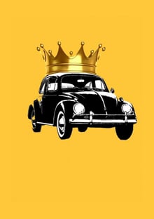 Nome do produtoFusca Rei Coroa Dourada Pequena