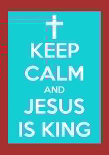 Nome do produtoKEEP CALM AND JESUS IS KING