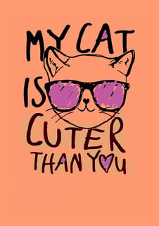 Nome do produto My cat is cuter than you