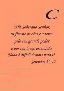 Nome do produtoJEREMIAS 32:17
