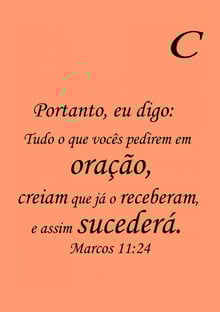 Nome do produtoMARCOS 11:24