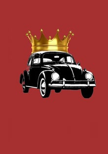Nome do produtoFusca Rei Coroa Dourada Pequena