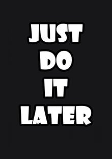 Nome do produtoJust Do It Later