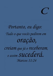 Nome do produtoMARCOS 11:24