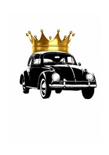 Nome do produtoFusca Rei Coroa Dourada Pequena