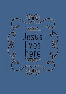 Nome do produtoJesus lives here