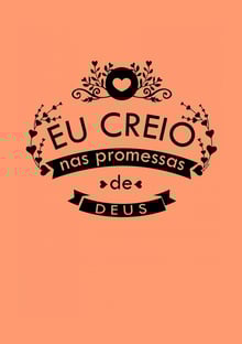 Nome do produtoEu Creio Nas Promessas De DEUS