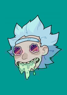 Nome do produtorick (rick and morty) psychedelic