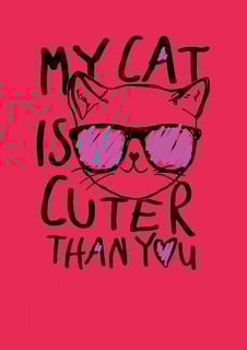 Nome do produto My cat is cuter than you