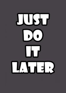 Nome do produtoJust Do It Later