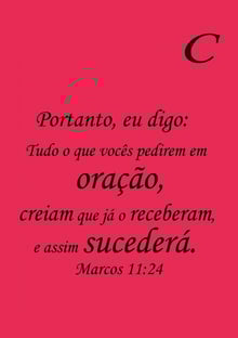 Nome do produtoMARCOS 11:24