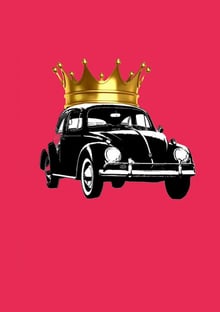 Nome do produtoFusca Rei Coroa Dourada Pequena