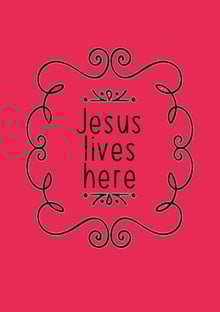 Nome do produtoJesus lives here