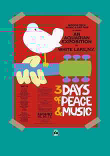 Nome do produtoWoodstock Poster