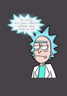 Nome do produtoRick e Morty " Me desculpe, mas sua opinião significa muito pouco para mim"