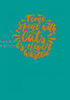 Nome do produto Time spent with cats is never wasted ball