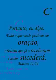 Nome do produtoMARCOS 11:24