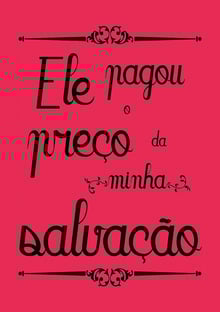 Nome do produtoEle Pagou o Preço da Minha Salvação
