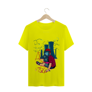 Nome do produtoBoy wearing gas mask illustration