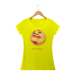 Nome do produtoCamisa Feminina Emoji #Força +Cores