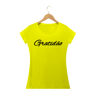 Nome do produtoCamisa Feminina Gratidão +Cores