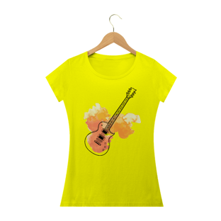 Nome do produtoBaby Look Guitar Play - branca, azul royal, vermelha, verde, amarela.