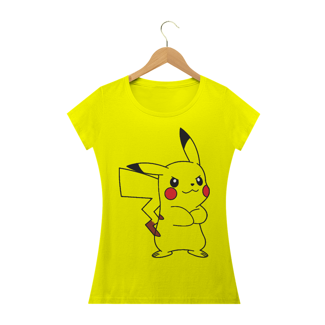 Nome do produto: Camiseta Feminina Pikachu 