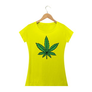 Nome do produtoCamiseta Folha da maconha (BRANCA E AMARELA)