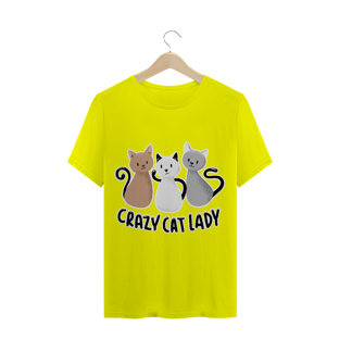 Nome do produtoCamiseta Crazy Cat Lady (gatos)