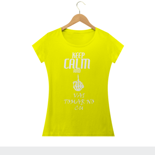 Nome do produtoCamiseta Feminina Vai tomar no cú