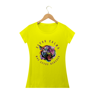 Nome do produtoCamiseta babylook - estou calma mas estou nervosa