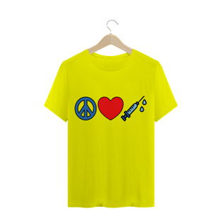 Nome do produtoCamiseta Paz, Amor, Vacina (diversos)