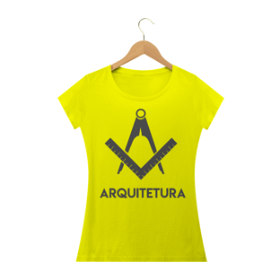Nome do produtoCamiseta Baby Long Arquitetura Logo Colorida