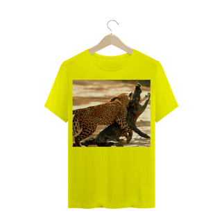 Nome do produto LEOPARDO INDIANO ATACANDO CROCODILO MUGGER