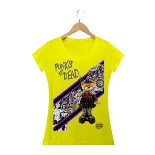 Nome do produtoPunk's Not Dead!!!! Camisa Feminina Baby Long Quality