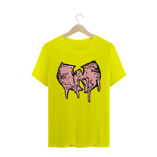 Nome do produtoCamiseta de Malha Quality Wu Tang Clan Logo Draw Grafite Rosa