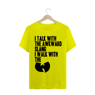 Nome do produtoCamiseta de Malha Quality Wu Tang Clan I Talk Black